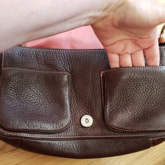 Coach Vintage Shoulder Bag Pebbled Leather - Picture 5 of 8